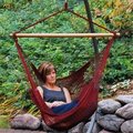 Algoma Net Algoma Net Company 4913B Hanging Caribbean Rope Chair - Burgundy 4913B